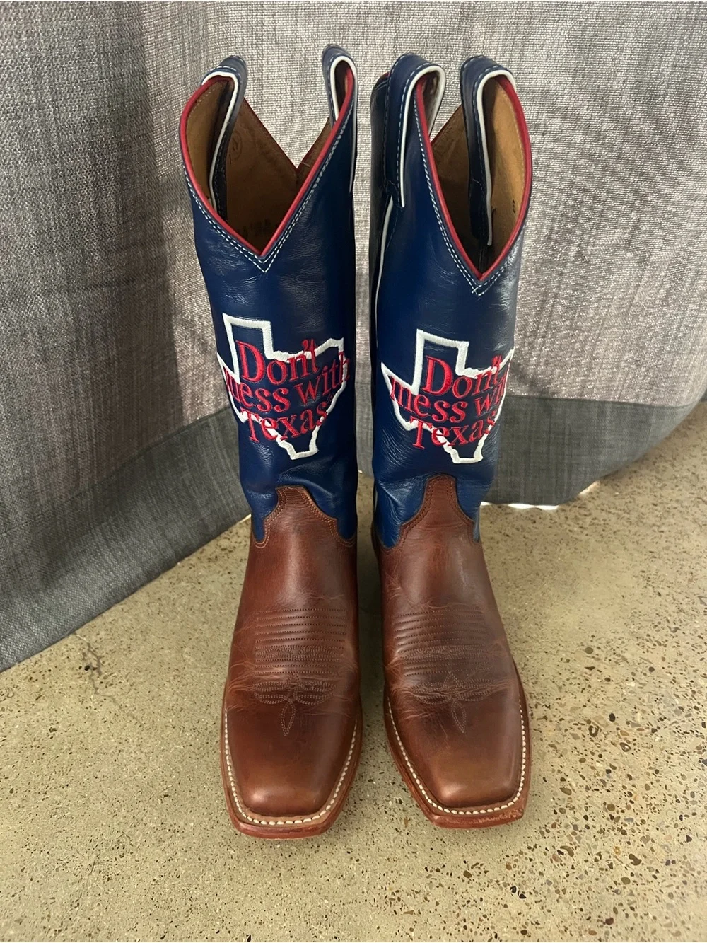 Women’s Justin Western Cowboy Boots - Don't Mess With Texas - Picture 1 of 4